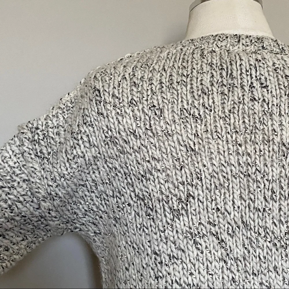 J.Crew Sweater Gray Marled Drop Shoulder Sweater, XS
